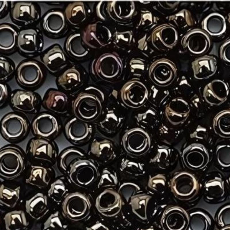 #6 Toho Seed Beads, Metallic Iris Brown, 4x4mm, 10 Grams/0.35oz, Approx 222pcs