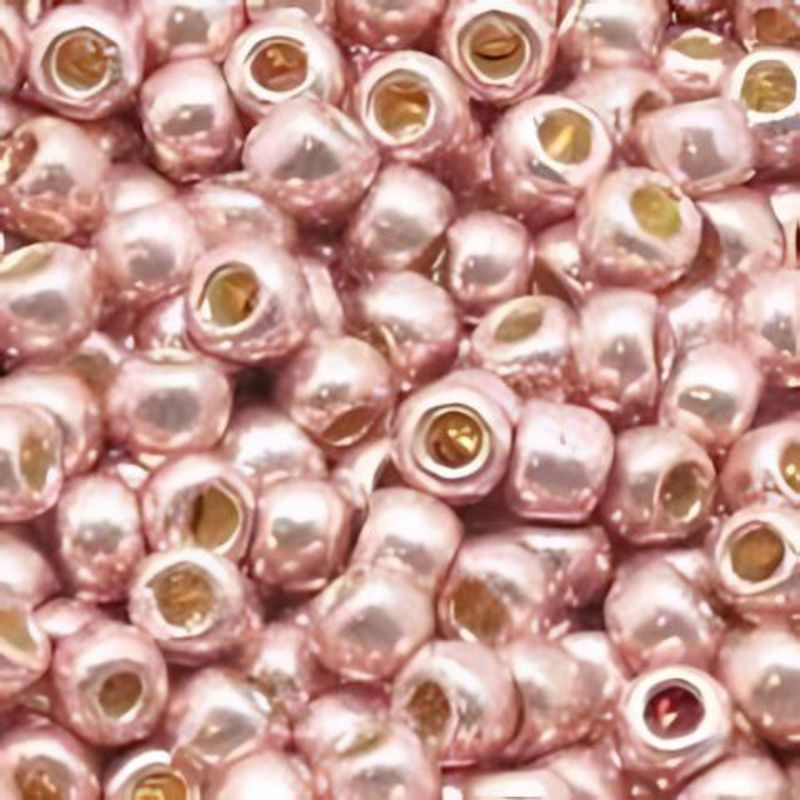 #6 Toho Seed Beads, Galvanized Sweet Blush, Permanent Finish, 4x4mm, 10 Grams/0.35oz, Approx 222pcs