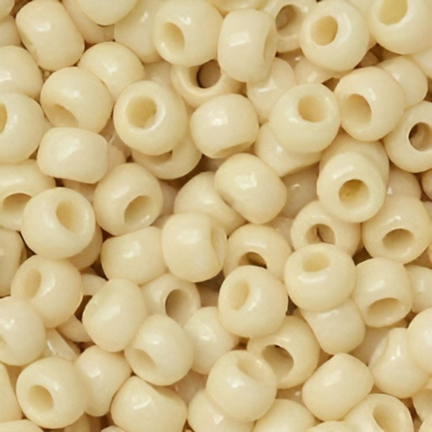 #6 Toho Seed Beads, Opaque Light Beige, 4x4mm, 10 Grams/0.35oz, Approx 222pcs