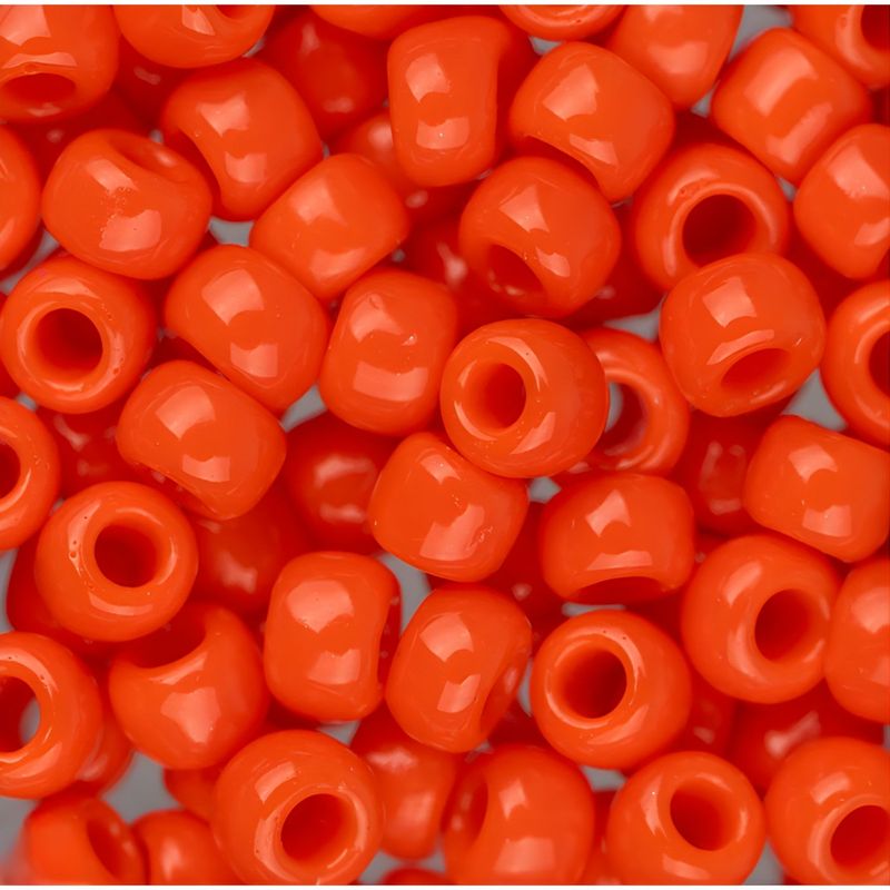 #6 Toho Seed Beads, Opaque Sunset Orange, 4x4mm, 10 Grams/0.35oz, Approx 222pcs