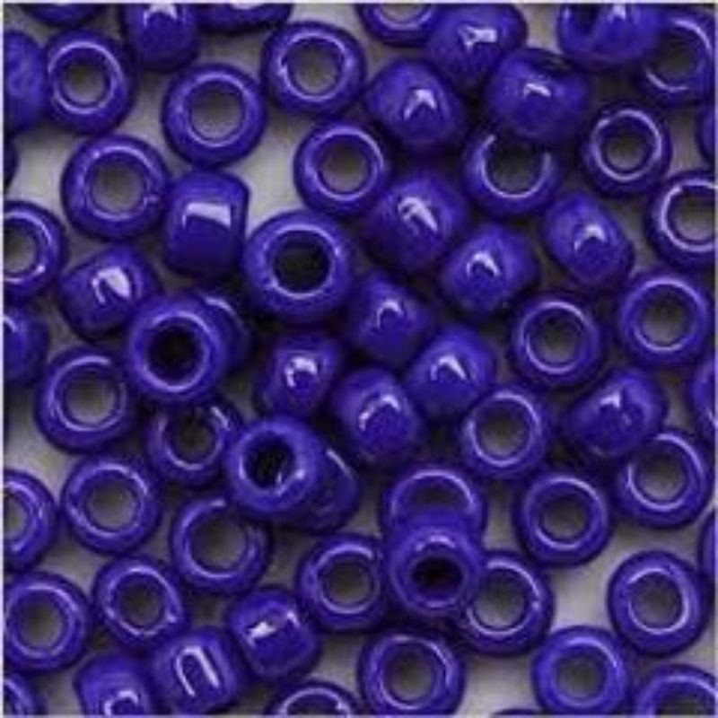 #6 Toho Seed Beads, Opaque Navy Blue, 4x4mm, 10 Grams/0.67oz., Approx 222pcs