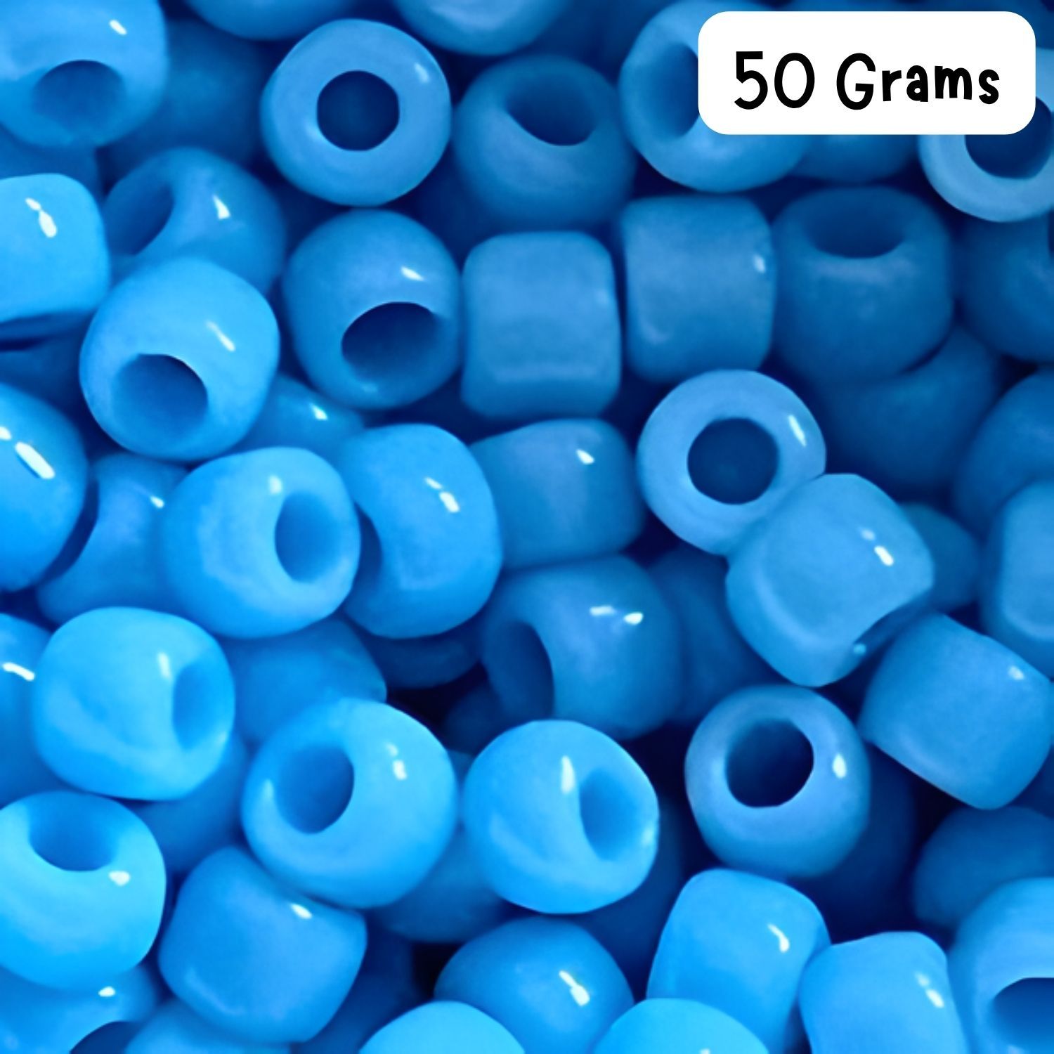 #6 Toho Seed Beads, Opaque Blue Turquoise, 4x4mm, 50 Grams/1.76oz, Approx 840pcs