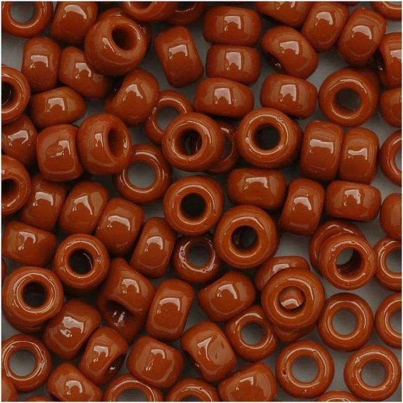 #6 Toho Seed Beads, Opaque Terra Cotta, 4x4mm, 10 Grams/0.35oz, Approx 222pcs