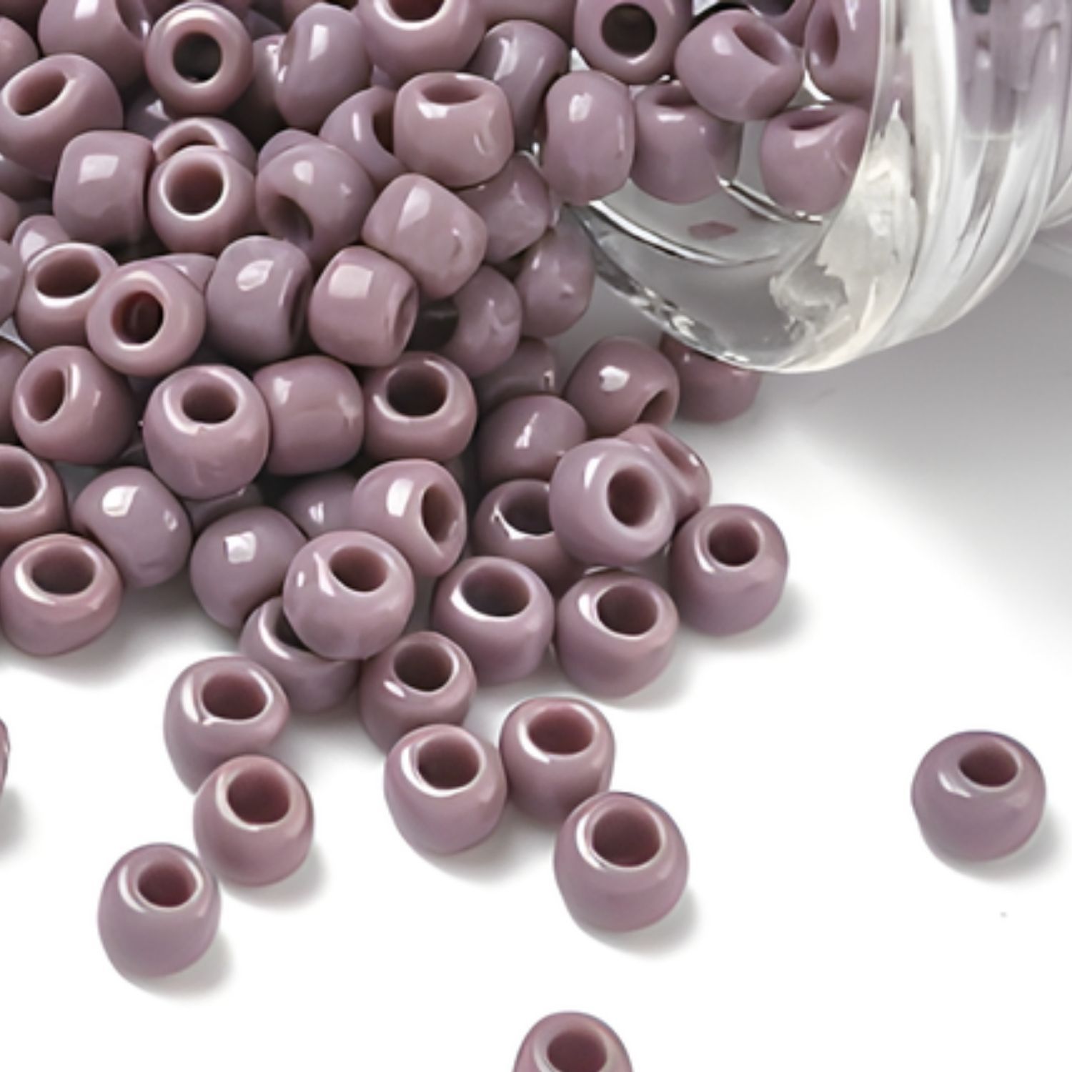 #6 Toho Seed Beads, Opaque Lavender, 4x4mm, 10 Grams/0.35oz, Approx 222pcs