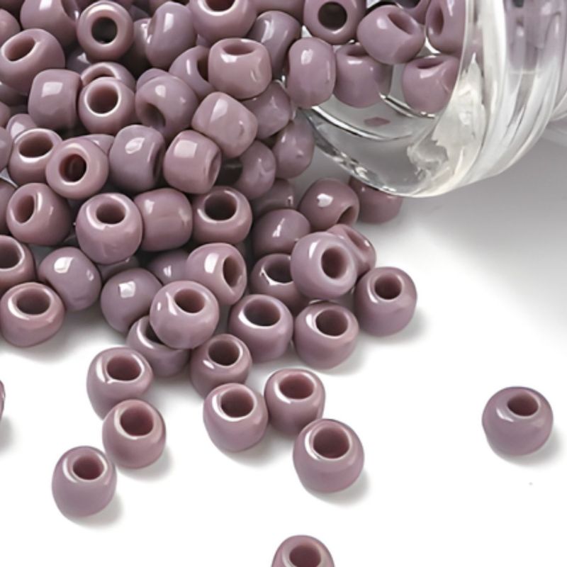 #6 Toho Seed Beads, Opaque Lavender, 4x4mm, 10 Grams/0.35oz, Approx 222pcs