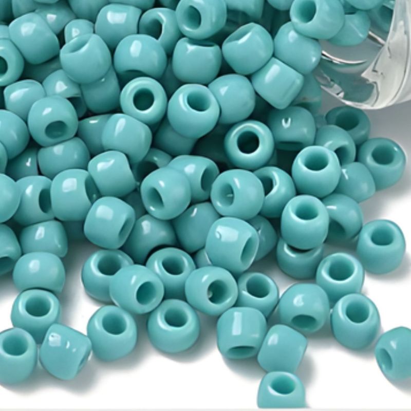 #6 Toho Seed Beads, Opaque Turquoise, 4x4mm, 10 Grams/0.35oz, Approx 222pcs