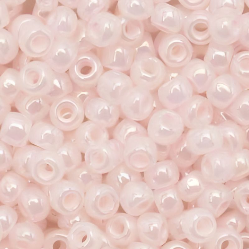 #6 Toho Seed Beads, Ceylon Innocent Pink, 4x4mm, 10 Grams/0.35oz, Approx 222pcs