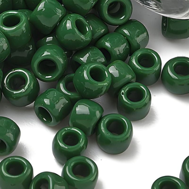 #6 Toho Seed Beads, Opaque Pine Green, 4x4mm, 10 Grams/0.35oz, Approx 222pcs