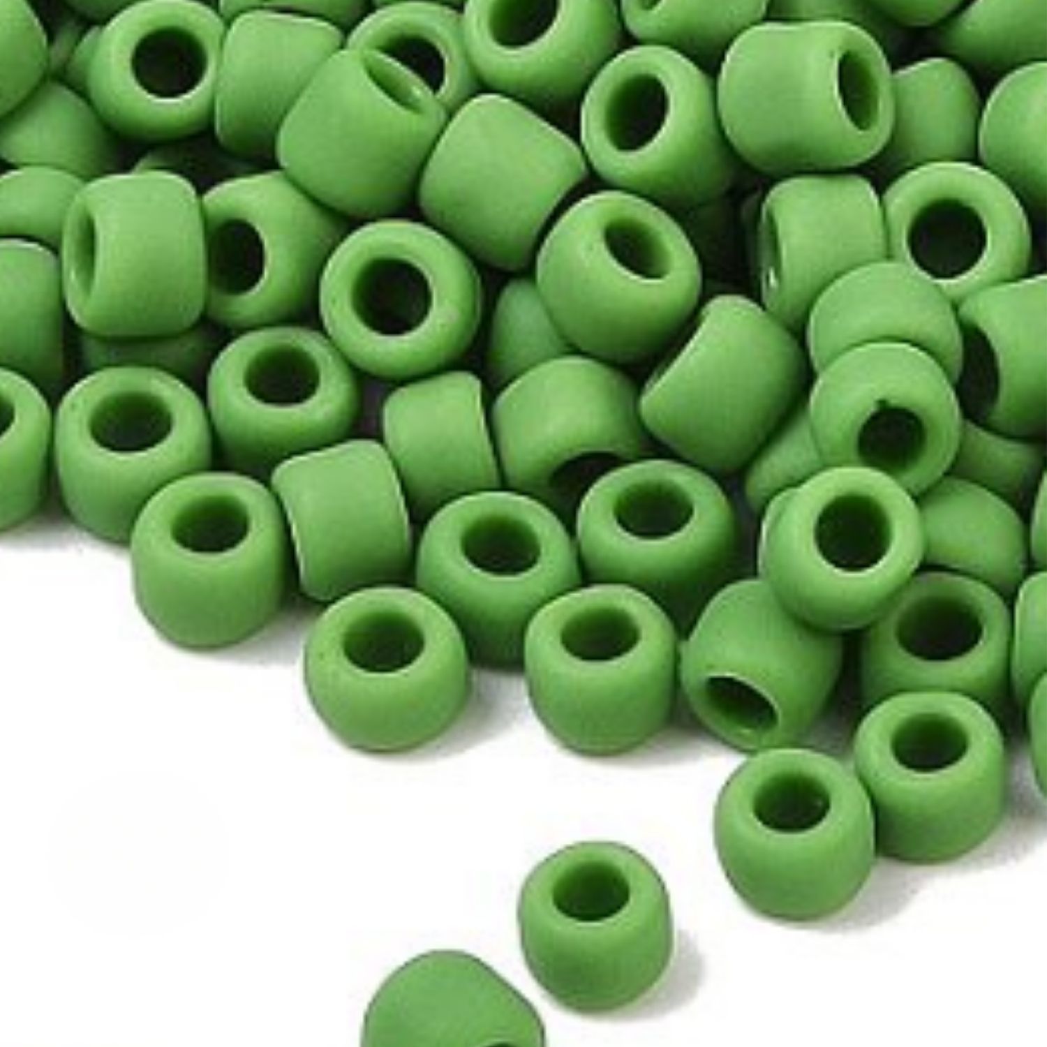#6 Toho Seed Beads, Frosted Opaque Mint Green, 4x4mm, 10 Grams/0.35oz, Approx 222pcs