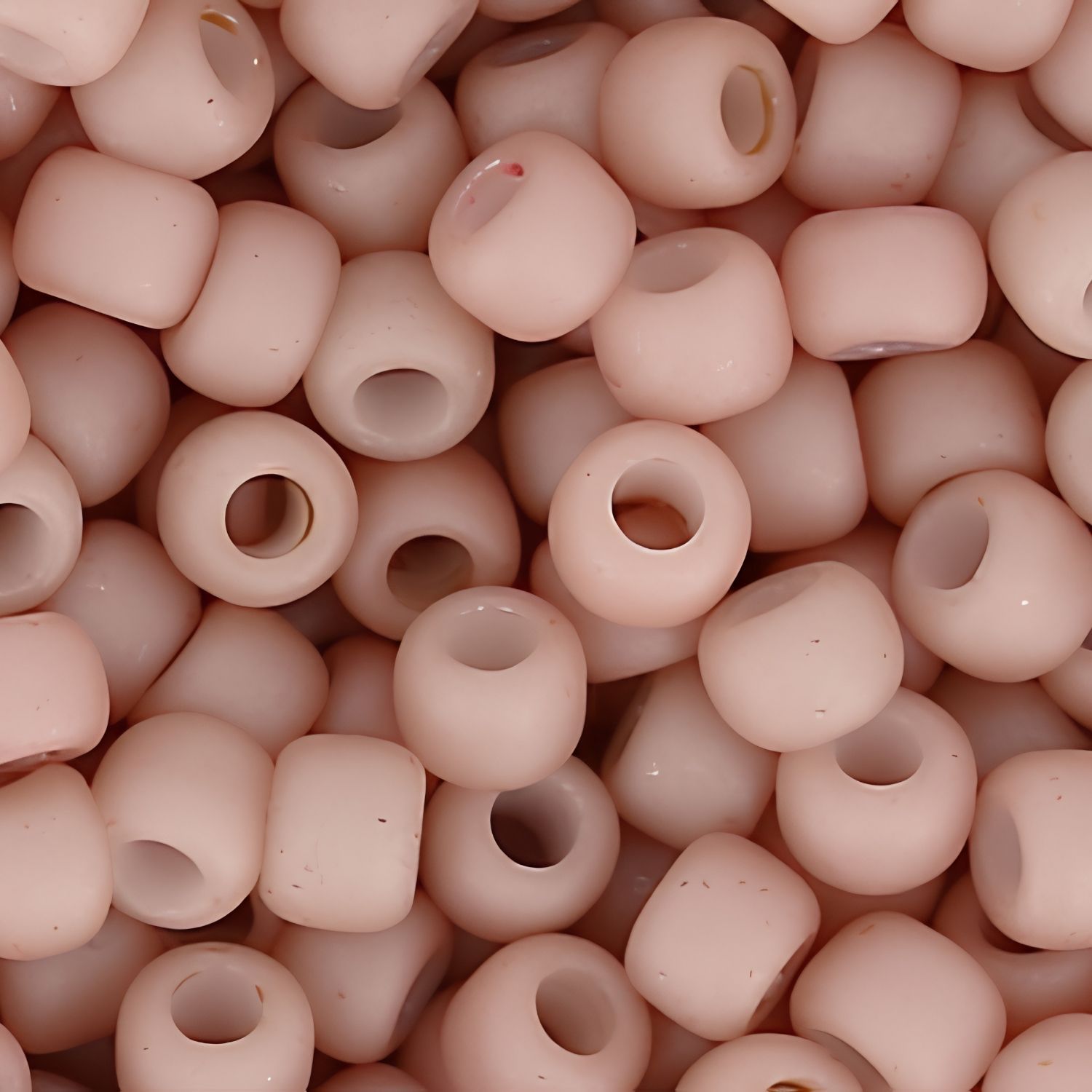 #11 Toho Seed Beads, Opaque Frosted Pastel Shrimp, 2x2mm, 10 Grams/0.35oz, Approx 1110pcs