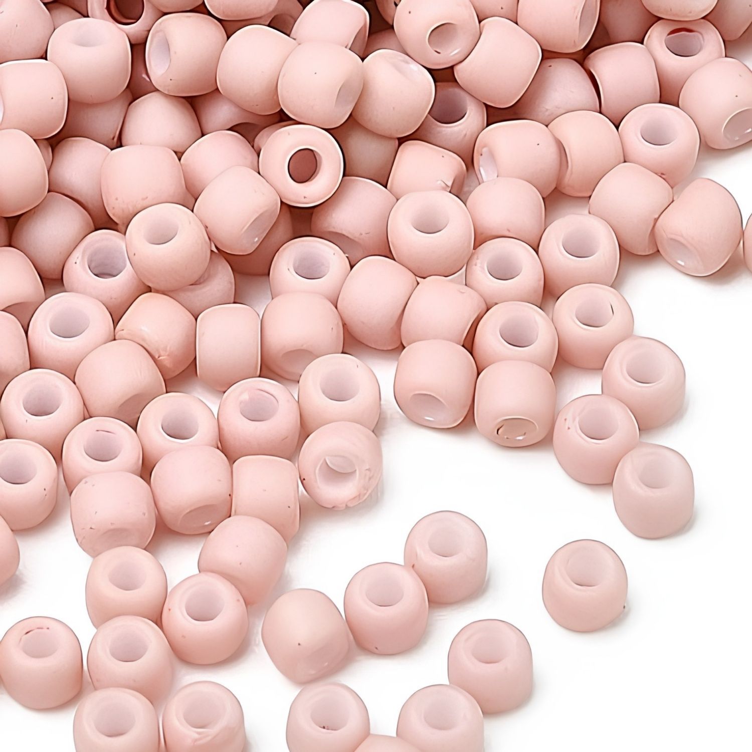 #11 Toho Seed Beads, Frosted Opaque Pastel Shrimp, 2x2mm, 10 Grams/0.35oz, Approx 1110pcs