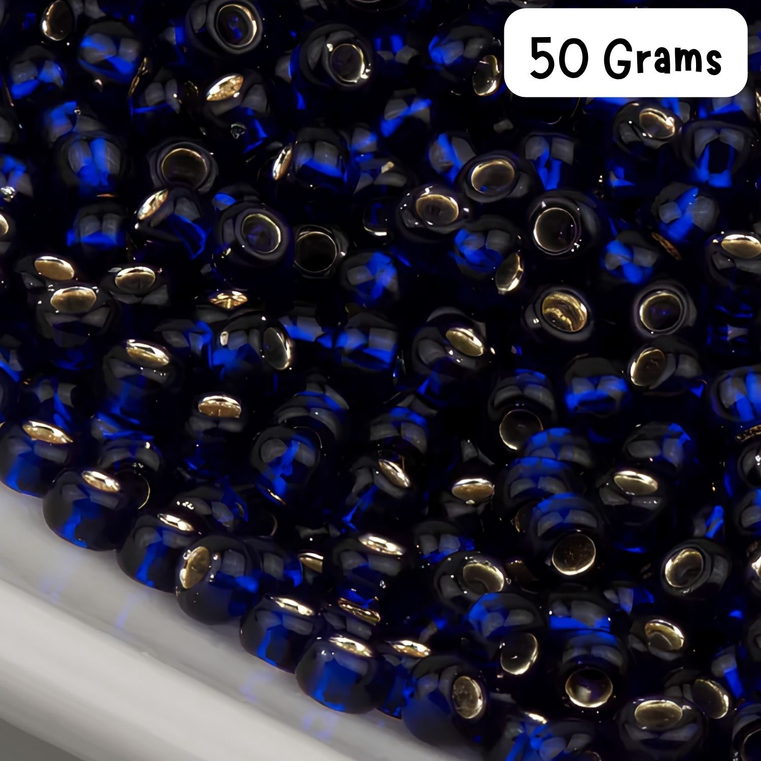 #11 Toho Seed Beads, Silver Lined Dark Blue, 2x2mm, 50 Grams/1.87oz, Approx 5555pcs