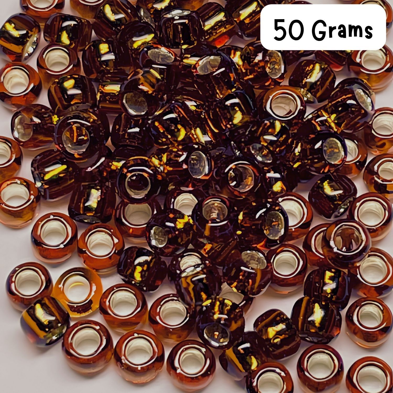 #11 Toho Seed Beads, Silver Lined Smoky Topaz, 2x2mm, 50 Grams/1.87oz, Approx 5555pcs