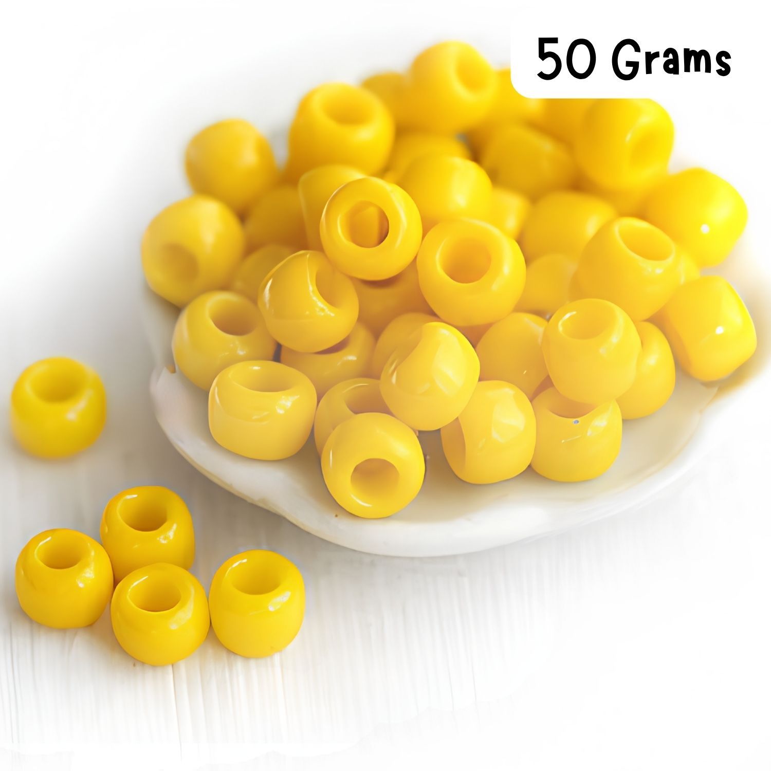 #11 Toho Seed Beads, Opaque Sunshine Yellow, 2x2mm, 50 Grams/1.87oz, Approx 5555pcs
