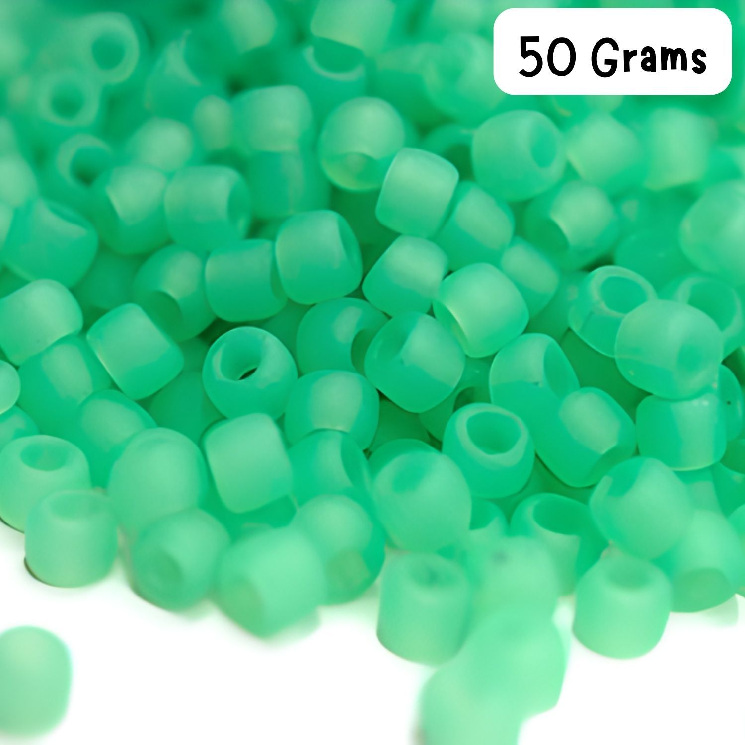 #11 Toho Seed Beads, Frosted Ceylon Celery Green, 2x2mm, 50 Grams/1.87oz, Approx 5555pcs