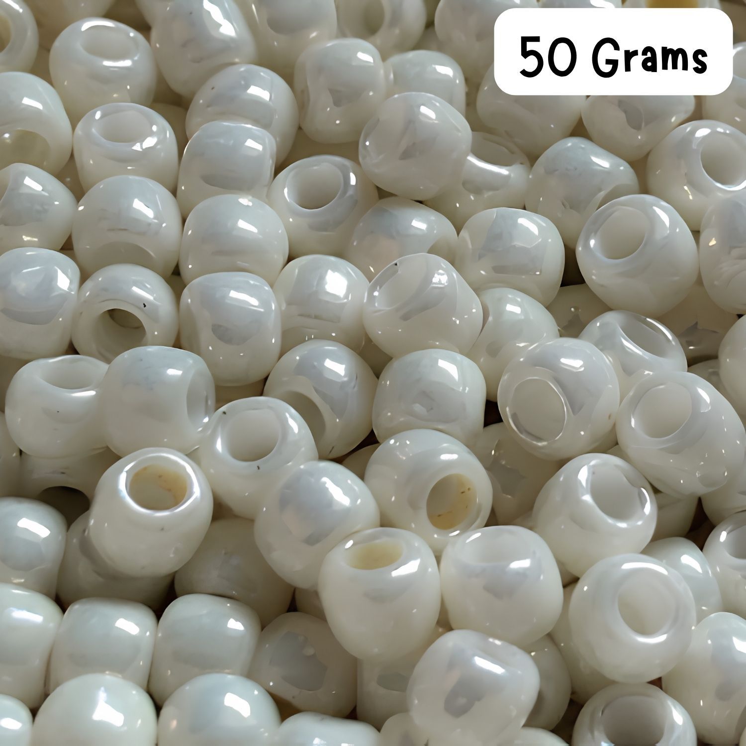 #11 Toho Seed Beads, Opaque Luster Navajo White, 2x2mm, 50 Grams/1.87oz, Approx 5555pcs
