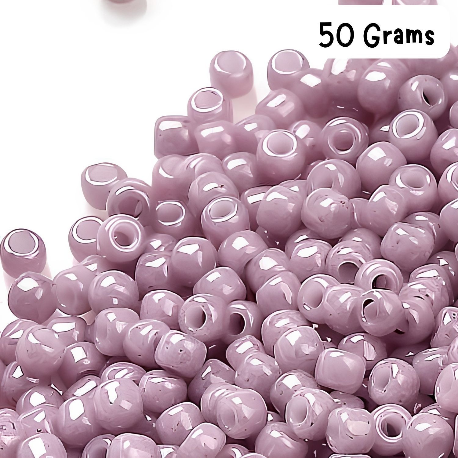 #11 Toho Seed Beads, Opaque Luster Pale Mauve, 2x2mm, 50 Grams/1.87oz, Approx 5555pcs