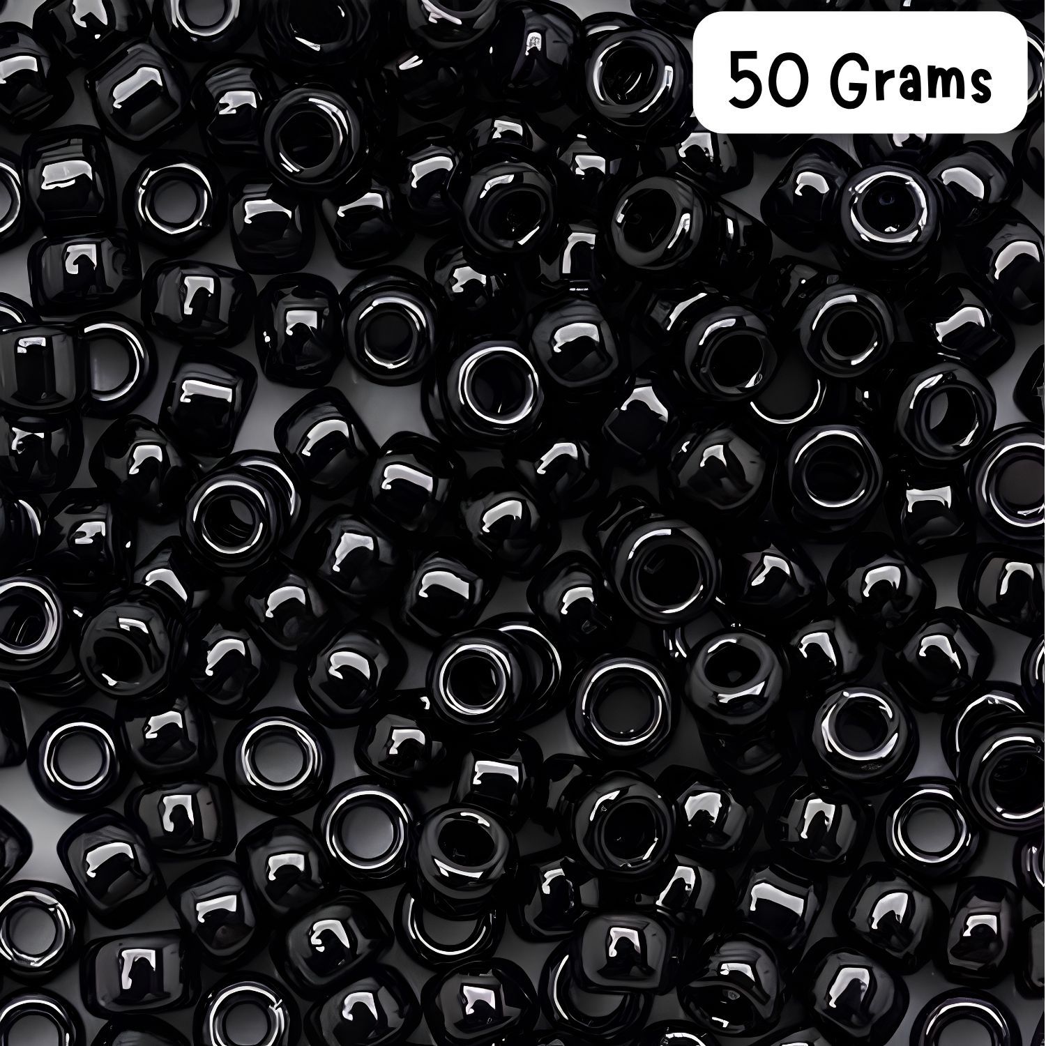 #11 Toho Seed Beads, Opaque Jet Black, 2x2mm, 50 Grams/1.87oz, Approx 5555pcs