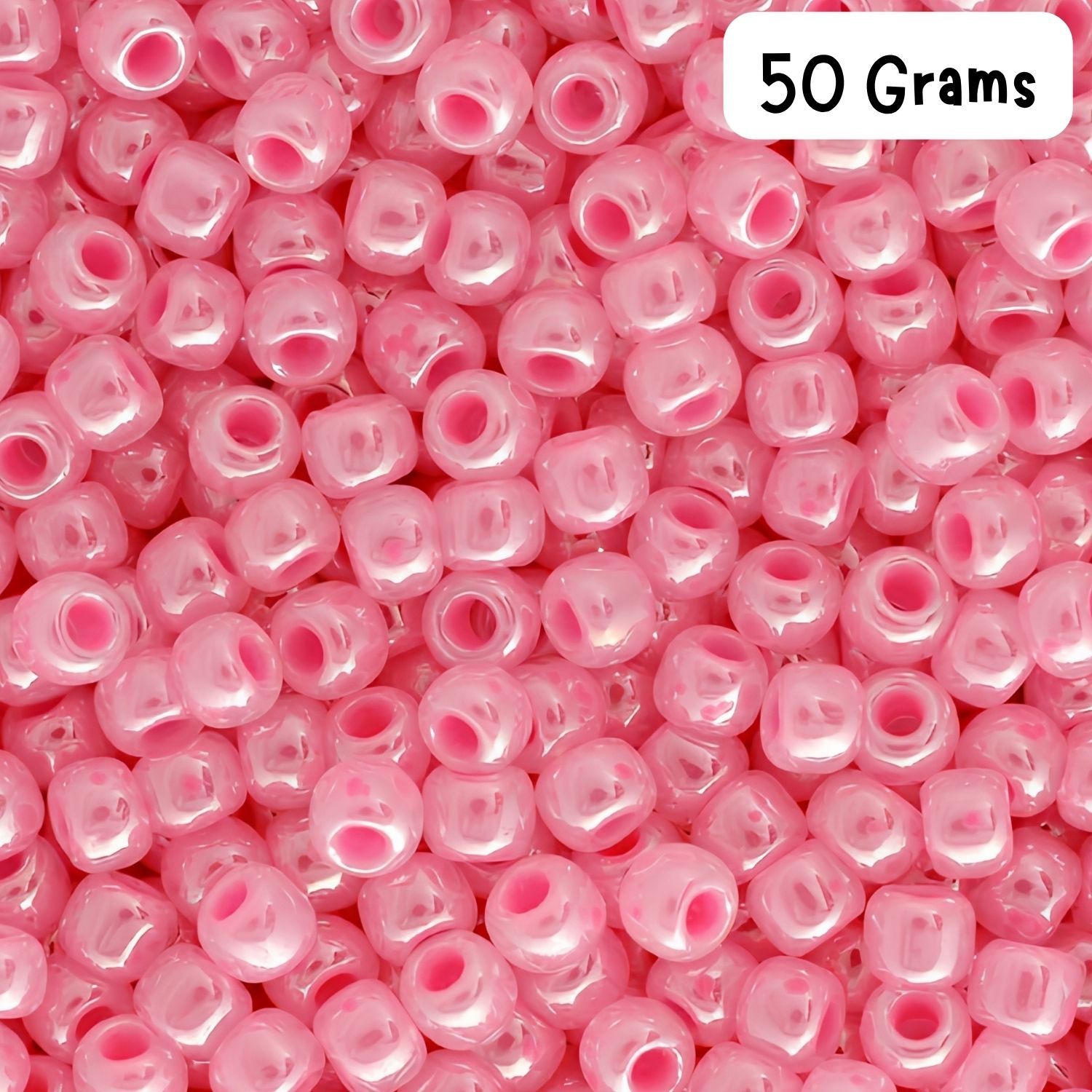 #11 Toho Seed Beads, Ceylon Hot Pink, 2x2mm, 50 Grams/1.87oz, Approx 5555pcs