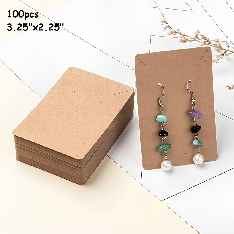 3.25"x2.25" Burly Wood Color Display Cards, 100pcs, 5.89oz