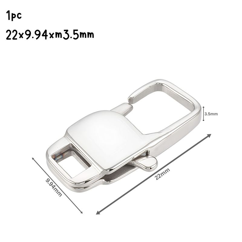 Stainless Steel Lobster Claw Clasps, 1pc, 22x9.94x3.5mm, Hole 2x5mm, 0.11oz