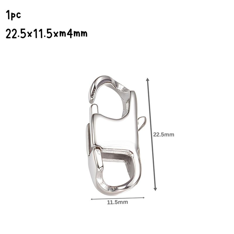 Stainless Steel Lobster Claw Clasps, 1pc, 22.5x11.5x4mm, Hole 5.5x6mm, 0.11oz