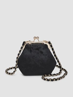 Cleo Velvet Coin Pouch XBody