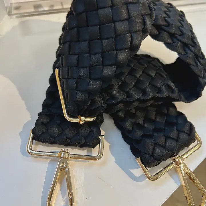 Woven Neoprene Strap, Color: Black