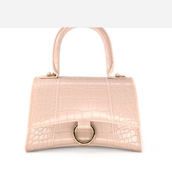 BC Bags Croc Jelly Handbag (2440), Color: Nude