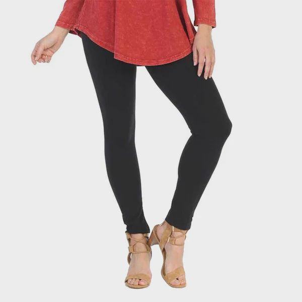 J&amp;J Legging Pants - Jet Black Washed, Color: Jet Black, Size: Small