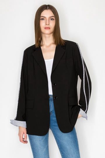Joh. &quot;Mary&quot; Blazer Jacket (34147JK), Color: Navy, Size: Small