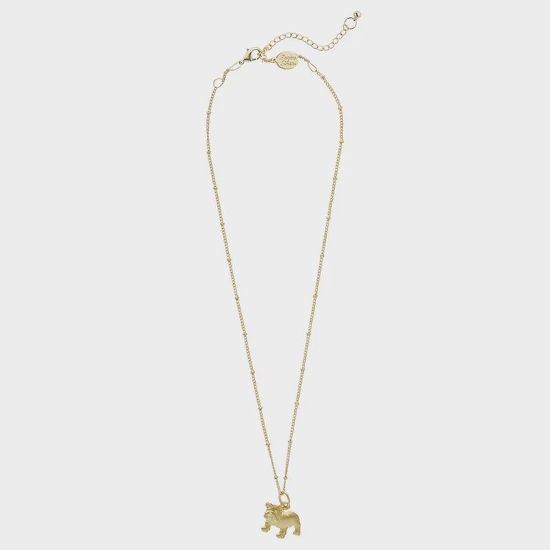Dainty Bulldog Necklace (3681)