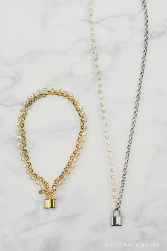 Julio &quot;Mailbox&quot; Padlock Toggle Necklace