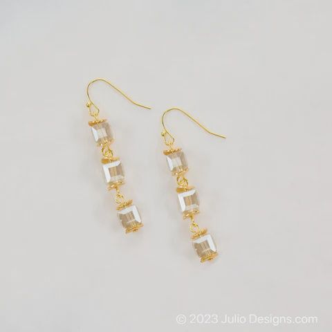 Julio &quot;Arlene&quot; Earrings, Color: Champagne