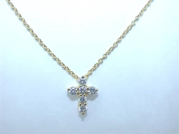 GP Baby CZ Cross Necklace