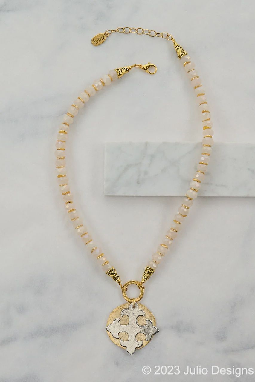 Julio &quot;Ginsburg&quot; Necklace, Color: Champagne
