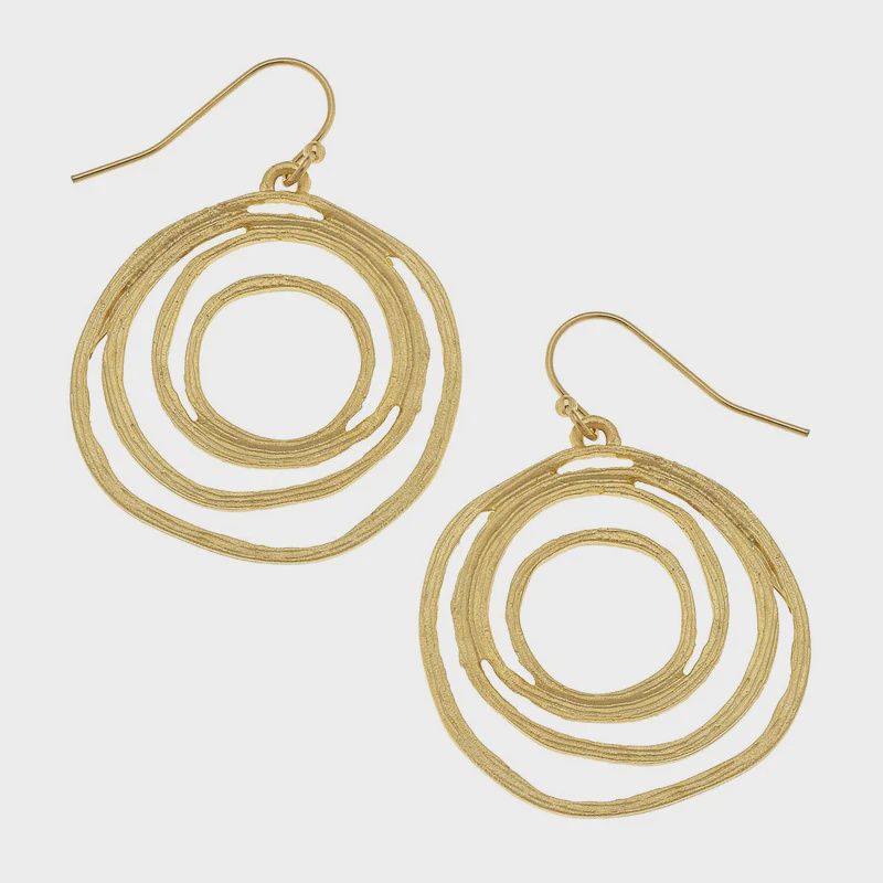 Filigree Cut Out Earring (1256), Material: 24kt Gld Pltd