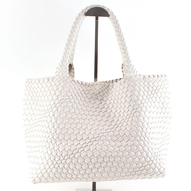Woven Tote Bag w/Cosmetic Pouch (P23111), Color: Off White