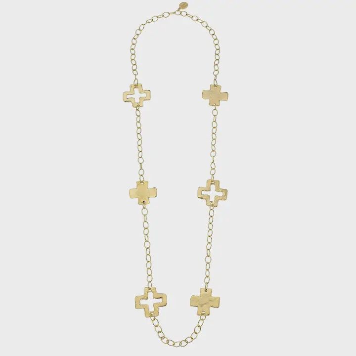 Cross Long Chain Necklace (3432c)