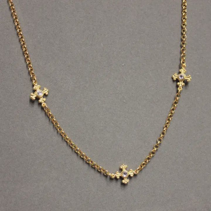 CZ Cross Necklace (N157CZ)