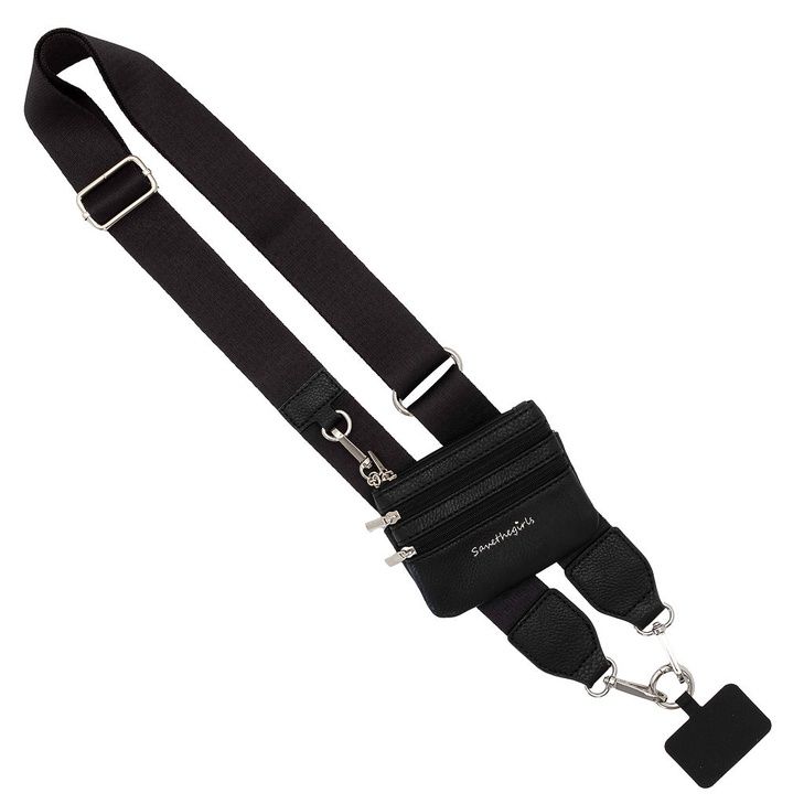 Clip &amp; Go Crossbody Strap W/Zippered Pouch