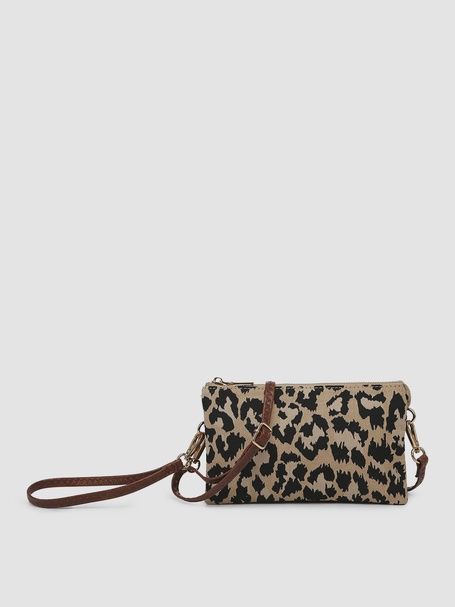 &quot;Riley&quot; Small Xbody/Wristlet (Leopard)