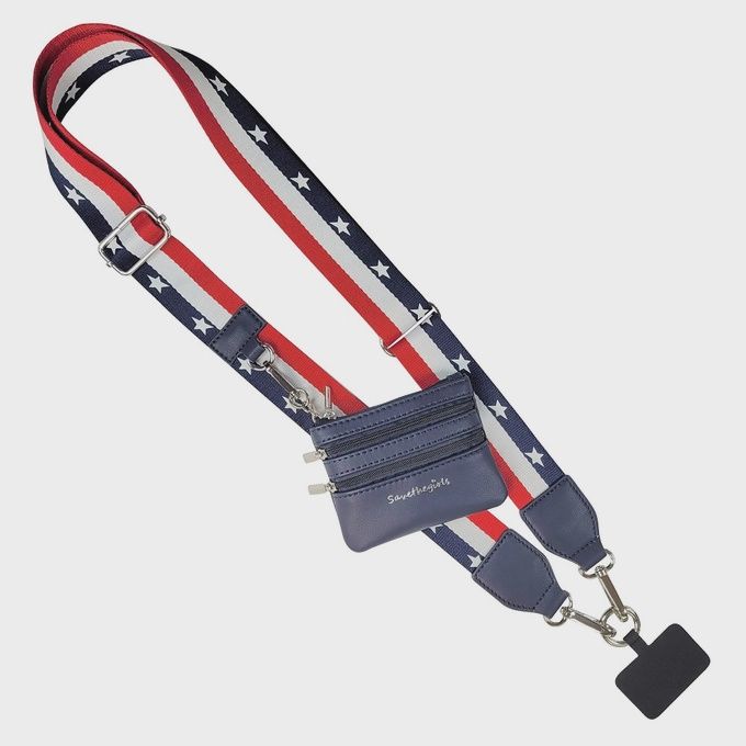 Clip &amp; Go Crossbody Strap with Pouch - Fun Patterns