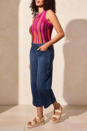 Tribal &quot;Audrey&quot; Pull On Flare Jeans (5708O-2020-2674), Colour: STORMYBLUE, Size: 10