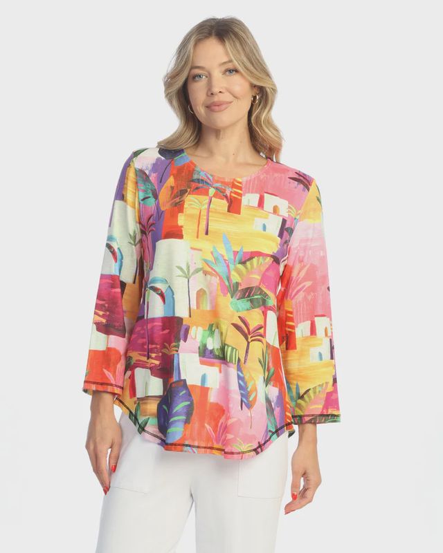 J&amp;J &quot;Cancun&quot; Sublimation Top with Round Hem (PS3-2051)