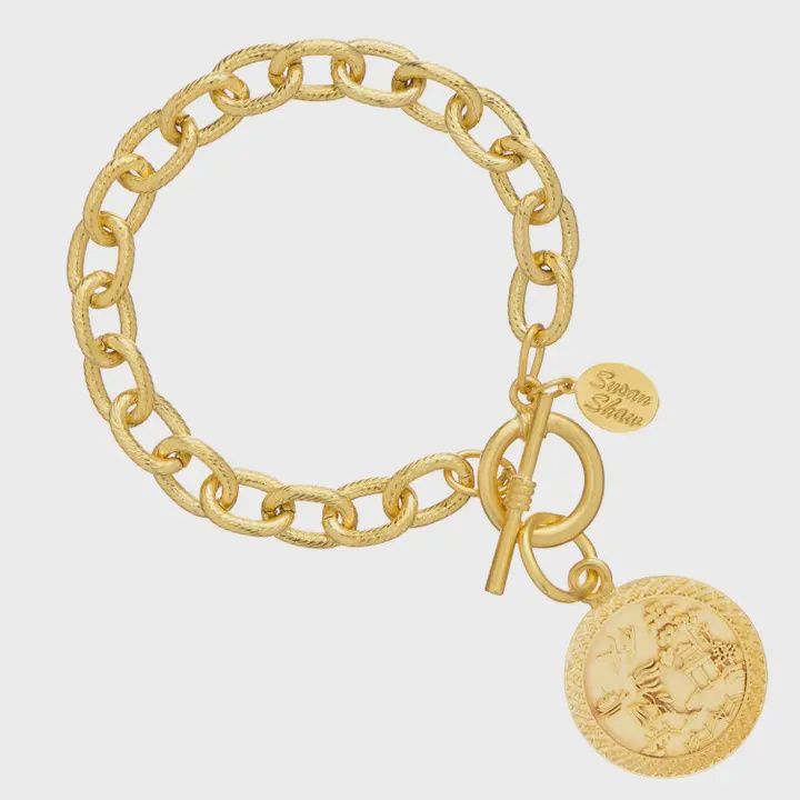 Blue Willow Toggle Bracelet (2036G)