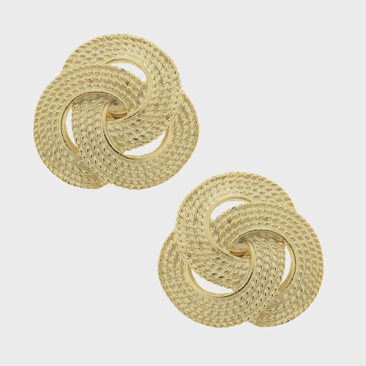 Gold Interlocked Earrings (1700d)