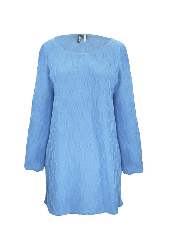 Ravel Wavy Rib 3/4 Sleeve Sweater (1Y2193)