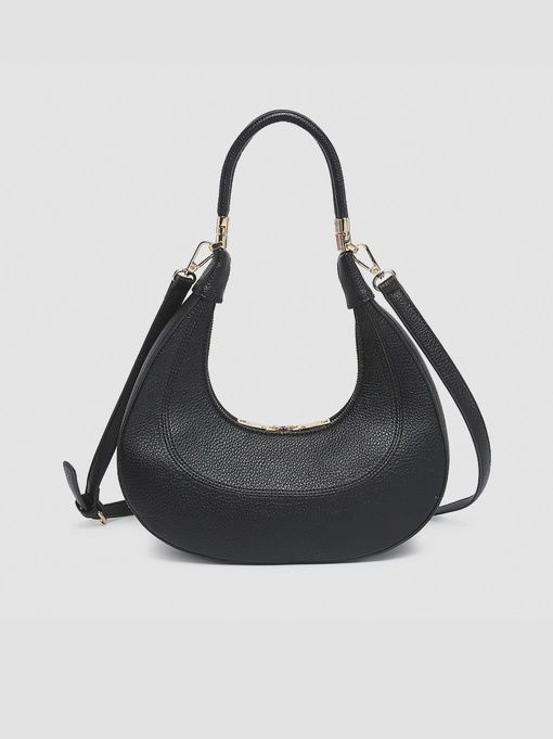 &quot;Clara&quot; Removable Top Handle Shoulder Bag (M2675), Color: Black