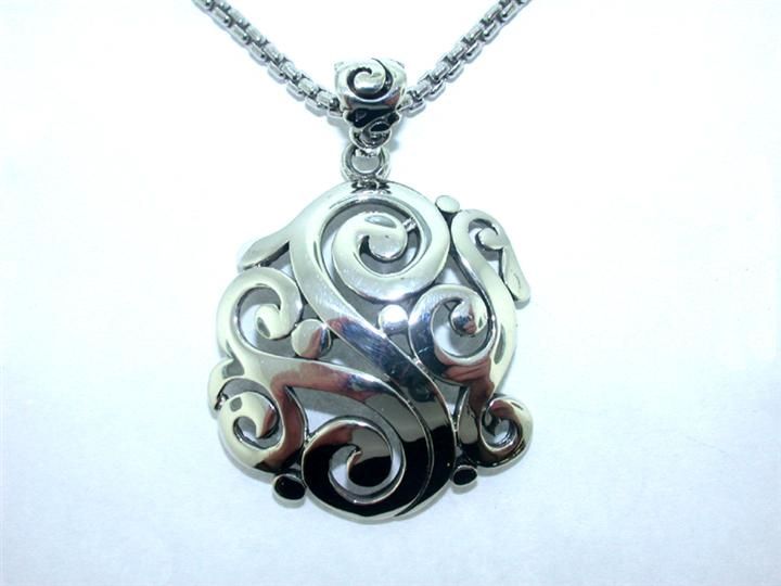 SS Antique Pendant Necklace